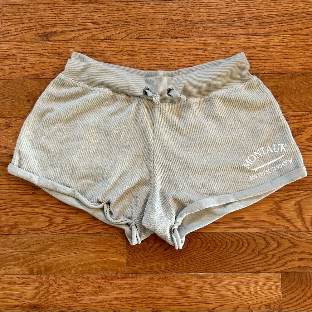 Montauk Surfing Sweatpant Shorts Beige Large